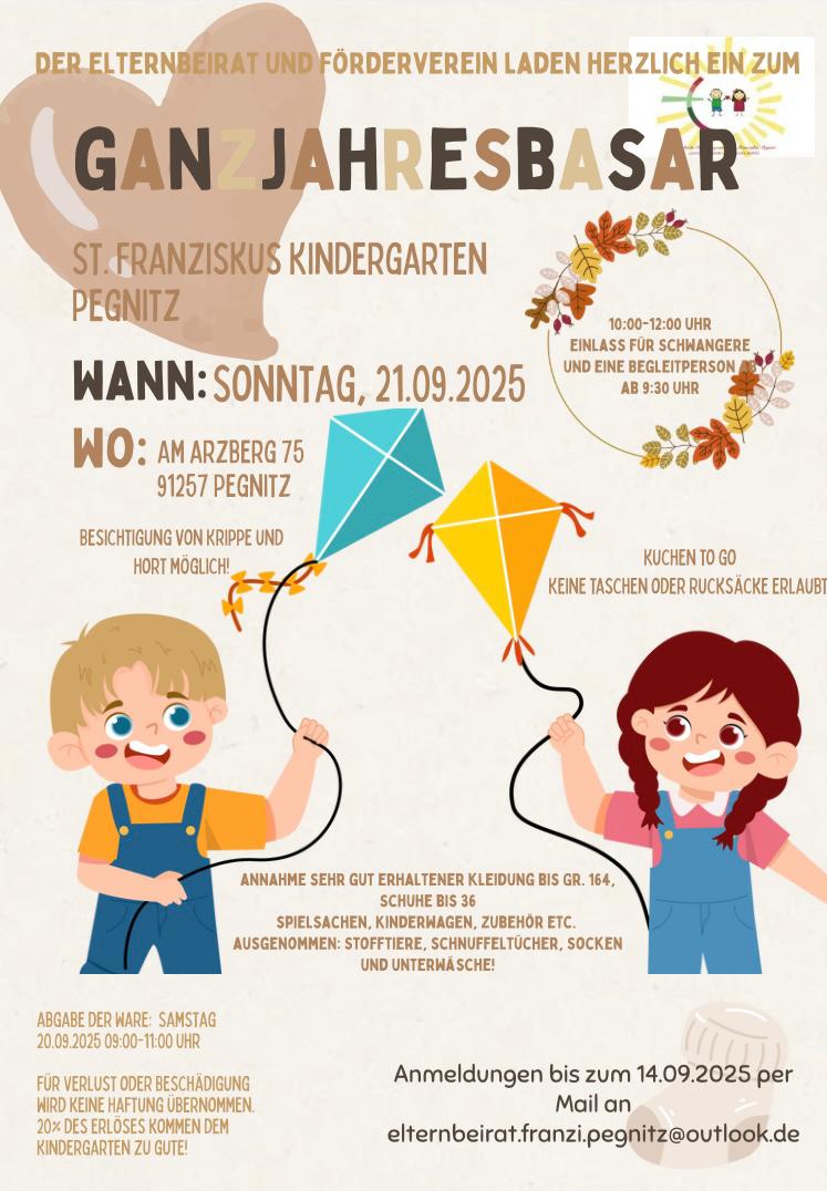 Plakat Ganzjahresbasar